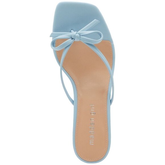 Madden Girl Charlotte Kitten Heel Bow Dress Sandals - Picture 4 of 5